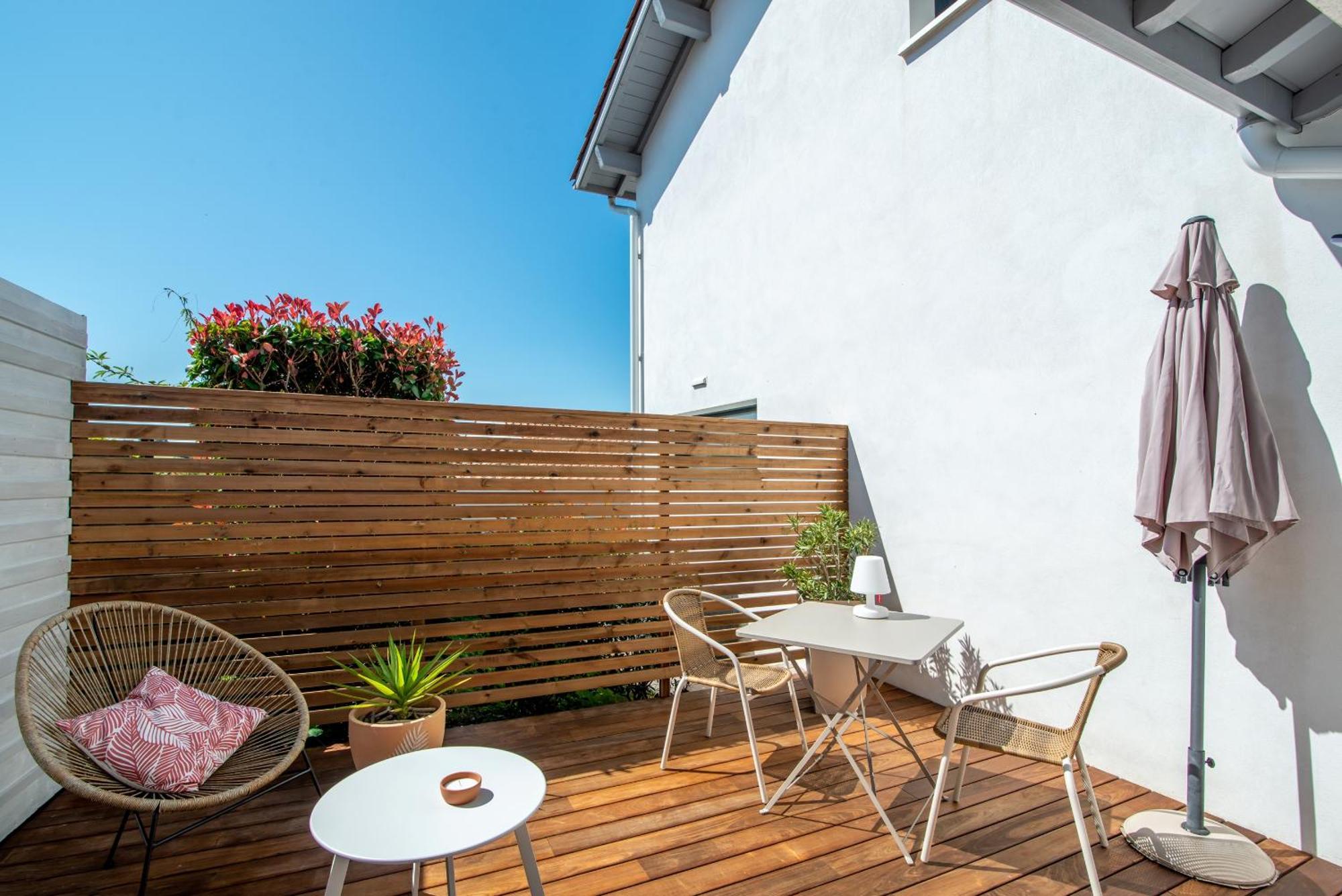 Studio Cocon Enea Bidart, Terrasse Et Parking Luaran gambar